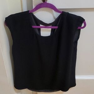 Reversible blouse black and grey. Business casual top. Great material